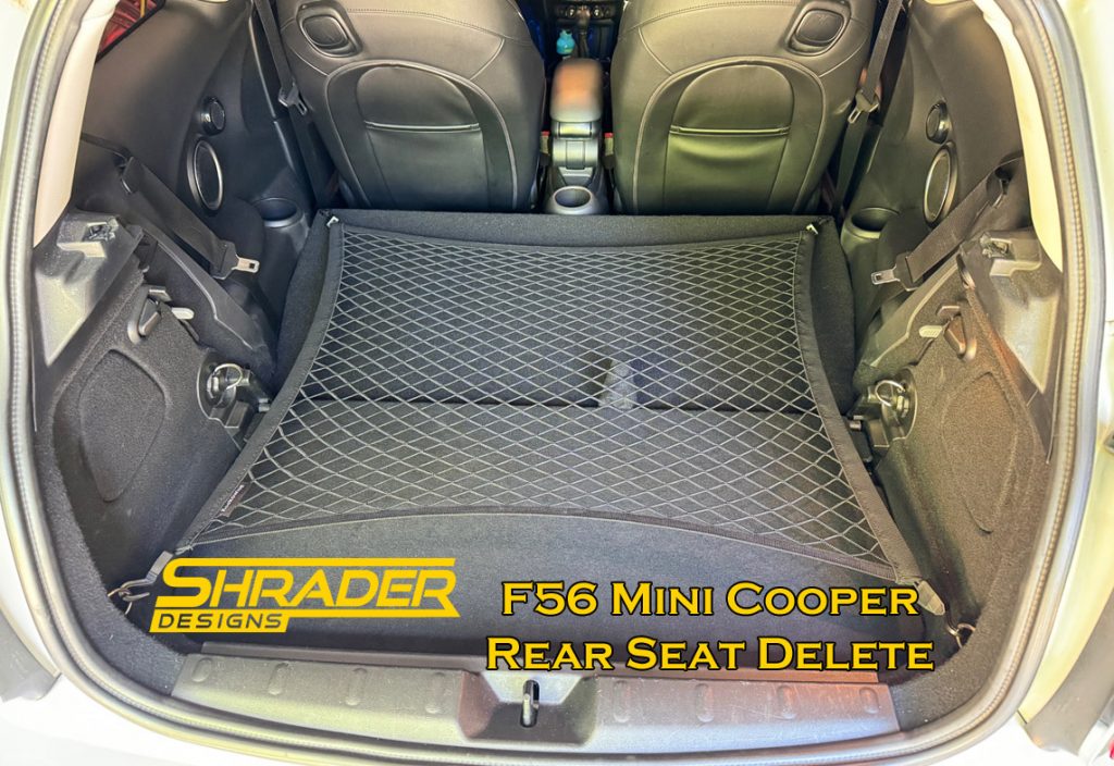Mini R56 No Rear Seats 2014-2021 F56 MINI COOPER Rear Seat Delete – Shrader Designs